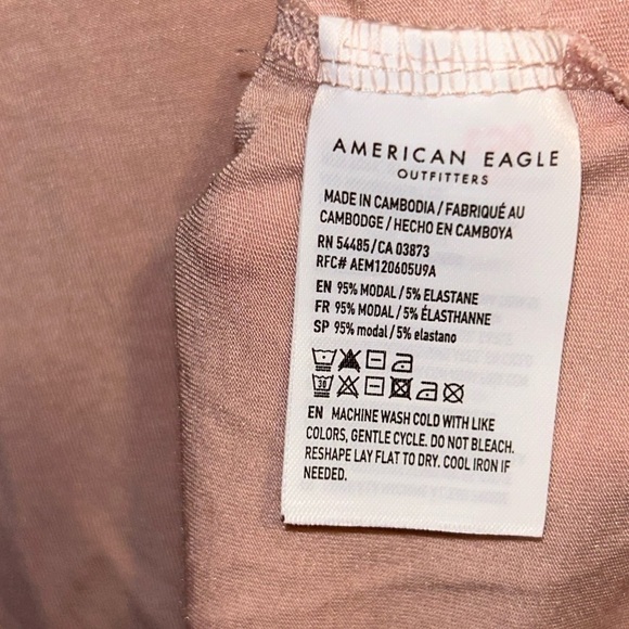 AE NWT Soft & Sexy Oversized V-Neck T-Shirt SIZE MEDIUM - Picture 4 of 6